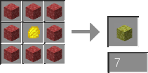 yellow flipped upsidedown smooth netherrack recipe.png