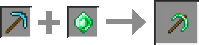 perfect emerald pickaxe reipce.png